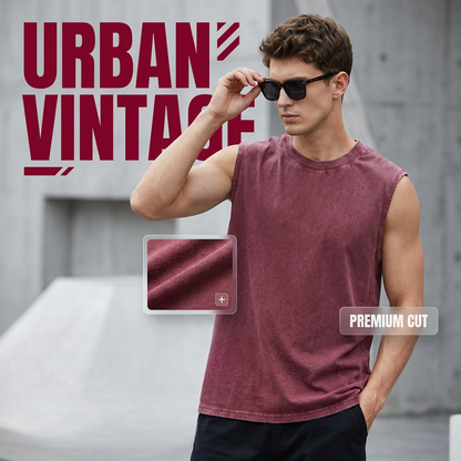 👕✨ Legkelendőbb retro mosású izmos póló –💪 prémium puha anyag, dinamikus rugalmasság, izomkövető szabás, sokoldalú hétköznapi stílus ☁️