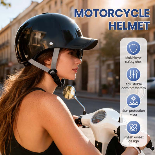 🧢🛡️ Uniszex baseball sapka stílusú motoros sisak 🏍️