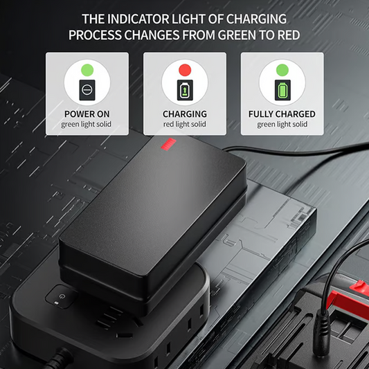 🔋⚡ Univerzális nagy hatékonyságú lítium akkumulátor töltő adapter 🏠