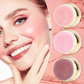 💄🌸 Hordozható púderpirosító puff applikátorral ✨