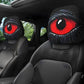 👹🚗 Kísérteties vörös szemű autós fejtámla huzat 🛡️