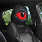 👹🚗 Kísérteties vörös szemű autós fejtámla huzat 🛡️