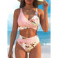 🌼👙 Női Alakformáló Bikini, Virágmintás 🏖️
