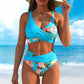 🌼👙 Női Alakformáló Bikini, Virágmintás 🏖️