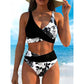 🌼👙 Női Alakformáló Bikini, Virágmintás 🏖️