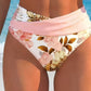 🌼👙 Női Alakformáló Bikini, Virágmintás 🏖️