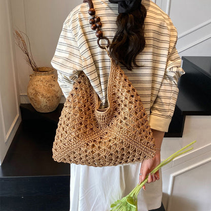🌾👜 Egyedi kézzel fonott bohém táska –🌿 Prémium kézműves kivitelezés, amely különlegessé teszi minden szettedet 💖