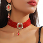 💎👑 qLuxus kristály choker és fülbevaló szett ✨