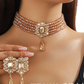 💎👑 qLuxus kristály choker és fülbevaló szett ✨