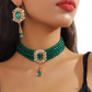 💎👑 qLuxus kristály choker és fülbevaló szett ✨