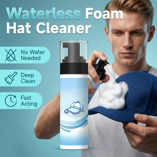 🧢☁️ Vízmentes, gyorsan ható folttisztító spray sapkákhoz – Kíméletes az anyagokhoz ✨