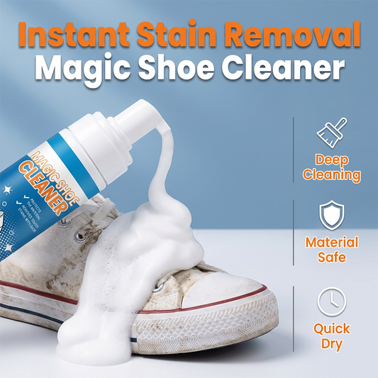 👟☁️Kétfunkciós cipőtisztító spray: fehérít és megszünteti a szagokat – Mélytisztítás és frissesség ✨