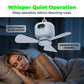 💖💨 Újratölthető mennyezeti ventilátor LED-es lámpákkal – Hűvös és világos bárhol ✨🏡