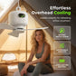 💖💨 Újratölthető mennyezeti ventilátor LED-es lámpákkal – Hűvös és világos bárhol ✨🏡
