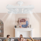 📢 ⏰ Modern 2 az 1-ben LED mennyezeti ventilátor lámpával 🌬️