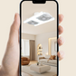 📢 ⏰ Modern 2 az 1-ben LED mennyezeti ventilátor lámpával 🌬️