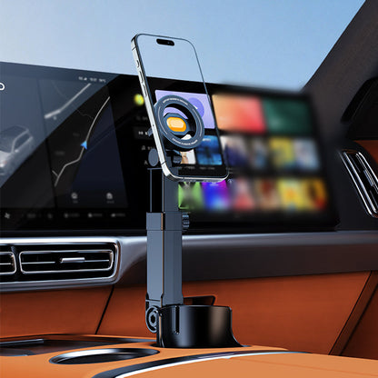 🧲 Állítható autós pohártartó telefontartó – erős mágnes, 360° 🚗📱