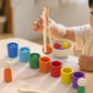 🧠🎨 Kézügyességet fejlesztő, színes labda-párosító Montessori készségjáték 💖
