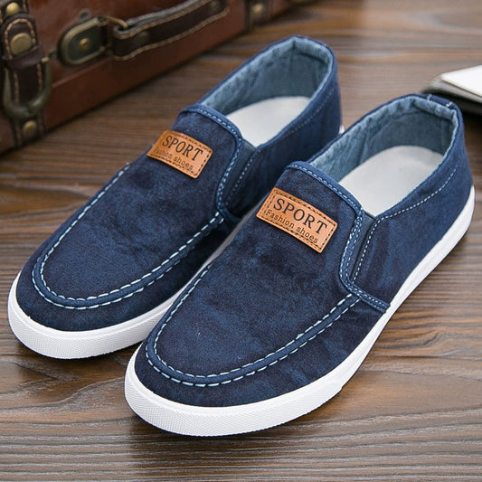 👟☁️ Férfi Slip-on Vászonscipő: Kényelmes és Lélegző – Raktáron! (EU 38-45) 🌿