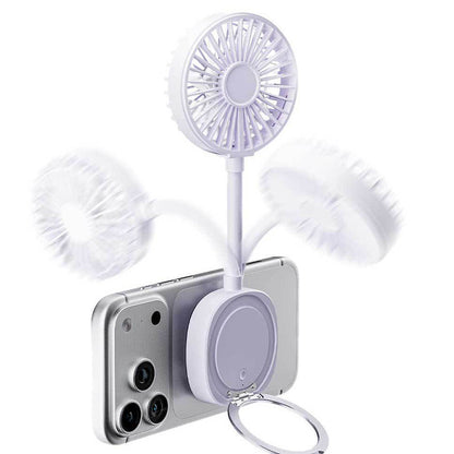 🌬️😌 Hordozható, csendes mini ventilátor nagy kapacitású akkumulátorral 🌞