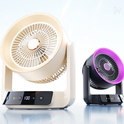 💡🍃 Csendes asztali ventilátor okos LED kijelzővel ✨