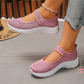 👟☁️ Női kényelmes vastag talpú tornacipő állítható tépőzáras pánttal (EU 36-43) ✨