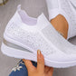 👟☁️ Női lélegző kötött sétacipő – Könnyű, puha és csúszásmentes talp (EU 36-43) 🚶‍♀️🛡️