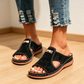 👠☁️ Divatos nyári női szandál – Elegáns nyitott orrú ék saru, tökéletes kiegészítő ruhákhoz és szoknyákhoz ✨