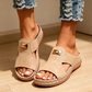 👠☁️ Divatos nyári női szandál – Elegáns nyitott orrú ék saru, tökéletes kiegészítő ruhákhoz és szoknyákhoz ✨