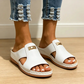 👠☁️ Divatos nyári női szandál – Elegáns nyitott orrú ék saru, tökéletes kiegészítő ruhákhoz és szoknyákhoz ✨