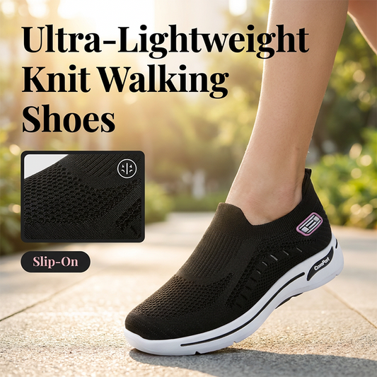 👟Női lélegző kötött walking cipő✨Könnyű, rugalmas, kényelmes egész napos viselésre🏃‍♀️🌿