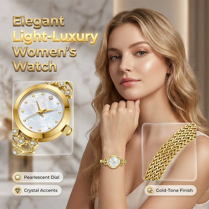 ⌚💎 Elegáns női karkötőóra – Időtlen dizájn, amely tökéletesen kiegészíti a mindennapi és alkalmi szettjeidet ✨