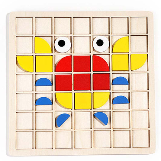 🧩🧠 Készségfejlesztő fa kirakó – Színes 3D állatmintás puzzle, amely játékosan fejleszti a gyerekek finommotorikáját és logikáját 🐾