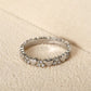 Women's Elegant Heart Eternity Ring