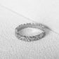 Women's Elegant Heart Eternity Ring
