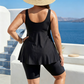 👙🏖️ Női bő szabású tankini felső és rövidnadrág fürdőruha ✨