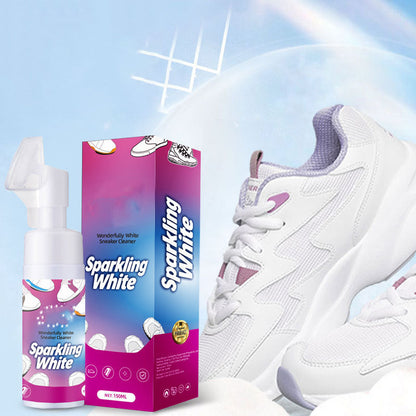 👟🧽 Kényelmes víznélküli cipőtisztító – Habos formula és beépített kefe, amellyel percek alatt tiszta lehet a cipője ✨