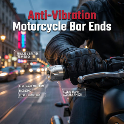 🛡️🔩 Védje meg a kormányát –✨ CNC alumíniumötvözet motoros kormányvég dugók 🏍️
