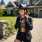 🤠🛡️ Széles karimájú cowboy biztonsági sisak építőipari védősisak ☀️
