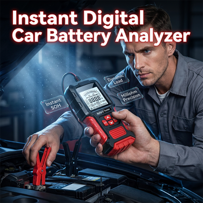 🔋✨ Professzionális digitális LCD akkumulátor-tesztelő és elemző 🚗
