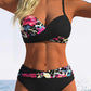 🌺👙 Mintás, formáló hatású kétrészes bikini 🏖️