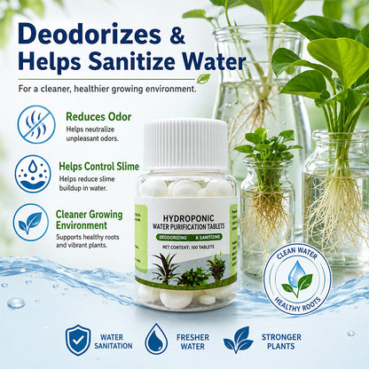 🌱✨ Víz tisztító tabletták hidropóniás növényekhez és vágott virágokhoz 💧🌸