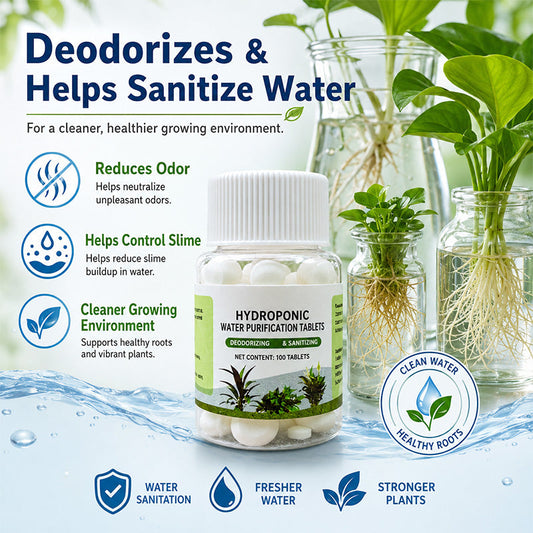 🌱✨ Víz tisztító tabletták hidropóniás növényekhez és vágott virágokhoz 💧🌸