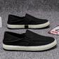 🌿👟 Férfi könnyű, nyári lenvászon szabadidőcipő –☁️ Légáteresztő, memóriahabos, slip-on – Utánvét ✨