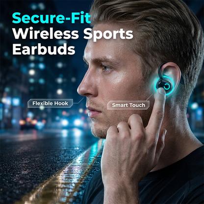 🎧✨ Vezeték nélküli egyfüles Bluetooth 5.2 fülhallgató –✨ Jobb oldali sport fejhallgató telefonáláshoz 🎵