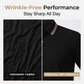 👕L–2XL💨Legkelendőbb férfi kontrasztos gallérú ing –✨ légáteresztő, gyűrődésmentes, sokol 🌟dalú