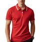 👕L–2XL💨Legkelendőbb férfi kontrasztos gallérú ing –✨ légáteresztő, gyűrődésmentes, sokol 🌟dalú