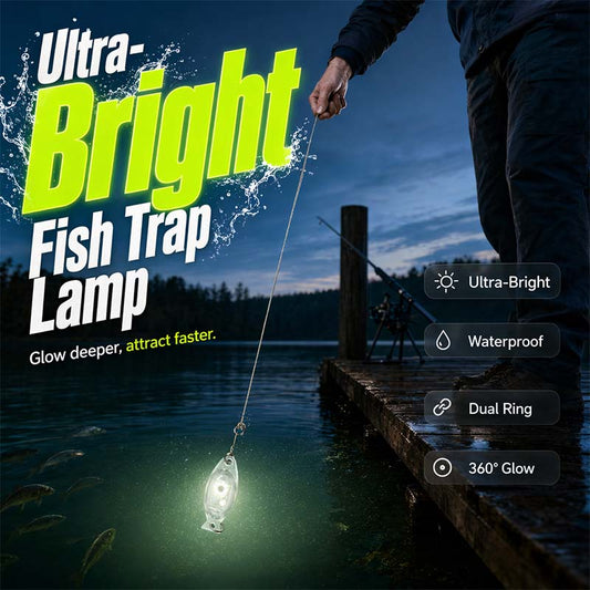 🐟✨ Legkelendőbb víz alatti LED halcsalogató lámpa –💡 ultra fényes, vízálló, kompakt clip‑on, tökéletes éjszakai horgászathoz 💧