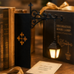📚✨ Retro Utcai Lámpa Könyvtámasz: Meleg Fény és Nosztalgikus Hangulat! 🏮