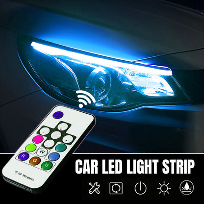 🚗✨ 2 db távirányítós autós LED fénysáv 💡